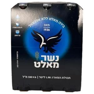 בירה נשר מאלט 330 מ"ל שישייה
